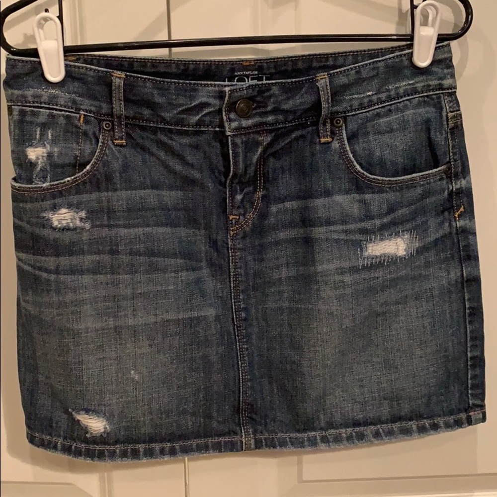 Loft denim skirt